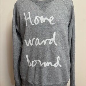 J. Crew Gray and White Textured Sweater